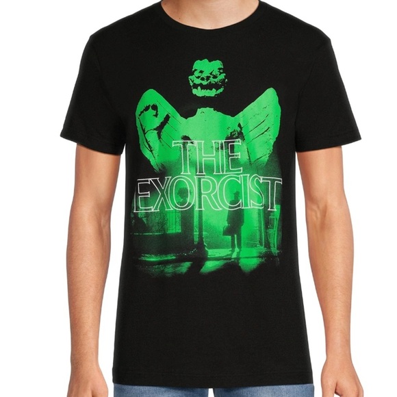 NEW! The Exorcist Movie T Shirt/ Men's (2XL) Black 100% Cotton NWT Halloween - Picture 1 of 8